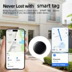 4-Pack IOS GPS Smart Tag for Apple Find My Tracker Kits with Strong Magnetic Suction Silicone Shell Anti-loss for Skateboard Car - Image 5