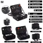 New Oxford Makeup Bag For Women Professional Large Capacity  Travel Cosmetic Case Waterproof Manicure Makeup Toolbox - Image 6
