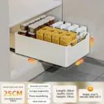 New Kitchen Storage Rack with Slide Rails Pull-out Kitchen Drawer Type Storage Tray Spice Box Storage Shelf Cabinets Organizer - Image 13