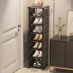 Multiple Layers Shoe Organizer Use At the Door Shoe Rack Organizer Nonwovenfabric Rack Stackable Shelf Adjustable Saving Space - Image 10