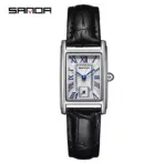 SANDA 1116 New Fashion 2025 Elegant Design Rectangle Dial Water Resistant Quartz Movement Business Women Analog Wrist Watch часы - Image 2