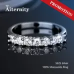 100% Pass Diamond Tester Pen Moissanite Ring Matching Wedding Diamond Band for Women 925 Sterling Silver Female Single Tail Ring