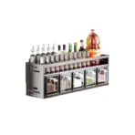New Kitchen Spice Shelf Wall-mounted Spice Storage Rack Kitchen Seasoning Organizer Holder No Punching Required Storage Shelf - Image 6