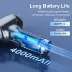 Car Vacuum Cleaner Wireless 95000PA Strong Suction Vacuum Cleaner Portable Handheld Vacuum Cleaner Blower 2in1 for Car Home - Image 4