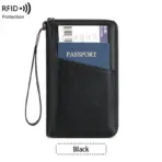 New Travel Passport Clip Wallet Women and Men Multifunctional PU Leather Card Holde RFID Anti Theft Swiping Wallets Storage Bag - Image 7