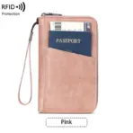 New Travel Passport Clip Wallet Women and Men Multifunctional PU Leather Card Holde RFID Anti Theft Swiping Wallets Storage Bag - Image 9