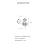 Aide Moissanite Diamond Stud Earrings for Women Orginal 925 Sterling Silver Screw Back Women Flat Back Moissanite Earring Jewel - Image 38