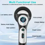 HOMEFISH Multifunctional Electric Cleaning Brush Voice Rechargeable Smart Rotary Cleaning Brush Kitchen Cleaning Brush - Image 2