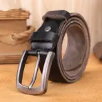 Natural cowhide belt for men's hard metal buckle soft original cowhide mens leather belt unique texture real leather jeans belt - Image 13