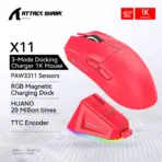 Attack Shark X11  X11SE Wireless Gaming Mouse 3-Mode , PAW3311, 22000DPI, 400IPS, PC Gaming Mouse - Image 8