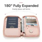 RFID Blocking Passport Holder Travel Wallet Durable Anti-Theft Card Slots Protective Case Flights Travel Organizer for Women Men - Image 3