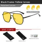 CLLOIO Anti-glare Day Night Vision Glasses Men Women Polarized Driving Sun Glasses Square Aluminum Photochromic Sunglasses UV400 - Image 14