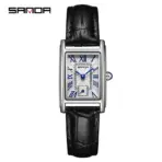 SANDA 1116 New Fashion 2025 Elegant Design Rectangle Dial Water Resistant Quartz Movement Business Women Analog Wrist Watch часы - Image 12