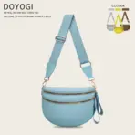 DOYOGI Black and White Checkered Spacious Bum Bag Crossbody Bags for Women Nylon Travel essentials Mommy Bag Diaper Bag  for Mom - Image 29