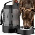 Lesotc 77oz Portable Dog Travel Water Bottle Large Capacity Pet Water Bowl for Camping Hiking Beach Hunting