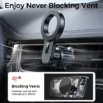 Joyroom Magnetic Car Phone Holder Universal Strong Car Air Vent Phone Mount Compatible with iPhone Samsung LG Google Pixel, etc - Image 3