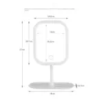 Niche Modern Desktop Vanity Mirror 3 Color Light LED Makeup Mirror Touching Mirror Women Bedroom Dressing Mirror - Image 6