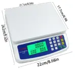 Electronic Scale 30KG /1G High-Precision LCD Digital Scale Kitchen Weighing Platform Scale Rechargeable /Battery Food Scales - Image 6