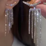 Y2K Irregular Liquid Earrings for Women Silver Color Hip-Hop Punk Fashion Geometric Earring Clip Girl 2024 Trendy Party Jewelry - Image 7