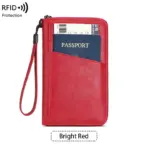 Anti theft RFID shielded passport clip travel wallet waterproof PU ticket storage bag multifunctional passport wallet - Image 10
