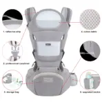 Baby Carrier Ergonomic Infant Multifunctional Waist Stool Newborn To Toddler Multi-use Before and After Kangaroo Bag Accessories - Image 3