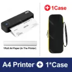 Portable A4 Thermal Printer Bluetooth Photos PDF Document Printing Machine Folded Rolls Paper For Office Work Home School Travel - Image 10