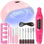 Manicure UV LED Lamp Kit Set UV Lamp and 20000RPM Nail Drill Machine Kit and Remove Dead Skin Manicure Tools Set - Image 7