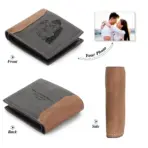 Custom Photo Name Bifold Wallet Card Holder Men Personalized Gift for Christmas Husband Father's Day Anniversary Birthday Gifts - Image 12