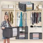 Clothing Storage Box Large Capacity Laundry Storage Organizers Transparent Clothing Storage  Large Dust Zipper Closure - Image 2