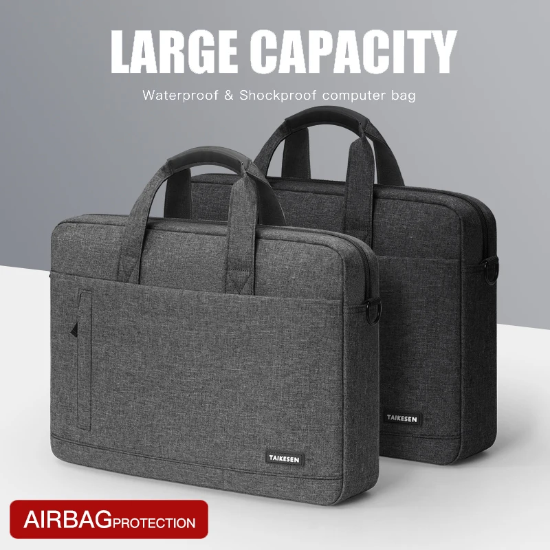 Sf49bbd19b0e44916bf2a362cad8a5bafc-1.webp Laptop Bag Sleeve Case Shoulder Handbag For M3 M4 14 15 15.6 17 Inch Macbook Air Pro 13.3 Huawei Asus Dell Notebook Briefcases - Image 1