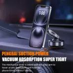 Vacuum Magnetic Suction Cup Car Mobile Phone Mount Universal Folding Phone Stand Universal Auto Phone Stand for 4-7 Inches - Image 4