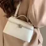 Premium sense of niche lychee grain shoulder bag simple fashion lunch box women's bag exquisite mini handheld crossbody bags - Image 15