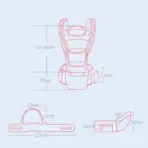Newborn Ergonomic Baby Carrier Backpack Infant Baby Hipseat Carrier Front Facing Ergonomic Kangaroo Baby Wrap Sling Travel - Image 6