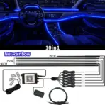 Car Interior Symphony LED Ambient Light Acrylic Kit APP Control Multiple Modes RGB Neon Automobile Atmosphere Decorative Lamp - Image 7