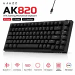 AJAZZ AK820/AK820 Pro Mechanical Gaming Keyboard Tri-Mode Bluetooth 5.1 Wireless Wired Knob Hot Swap Gasket Custom Keyboard