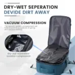 Ryanair 40x30x20 Cabin Bag Men Air Vacuum Compression Backpack Hand Luggage Laptop Backpack,42x29x15 Vacuum Clothing Storage Bag - Image 3