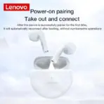 Lenovo HT38 TWS Sport Earphones, Mini Wireless Bluetooth Headset, HiFi Stereo Bass Fast Charging Case Sweatproof Running Earbuds - Image 3