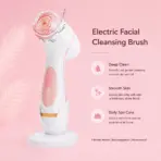 Electric Facial Cleansing Brush Sonic Rotating Face Cleaner Deep Pore Cleansing Brush Face Massager Waterproof Skin Care Tool