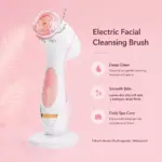 Electric Facial Cleansing Brush Sonic Rotating Face Cleaner Deep Pore Cleansing Brush Face Massager Waterproof Skin Care Tool