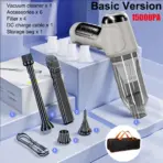 Car Vacuum Cleaner Wireless 95000PA Strong Suction Vacuum Cleaner Portable Handheld Vacuum Cleaner Blower 2in1 for Car Home - Image 7