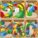 Anti-Gravity Gear Racer Track Set, 3D DIY Puzzle Assembly Toy, Creative STEM Educational Gift for Kids ﻿ ﻿ - Image 6