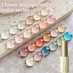 24pcs Translucent Series 24 Colors --- New Popular Nail Art Ultra-Bright Ice Translucent Series Nail Polish Gel Nail Art DIY