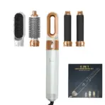 5 in 1 Hair Dryer Brush Hot Comb Set Professional Curling Iron Hair Straightener Styling Tool For Professional Hair Dryer - Image 15