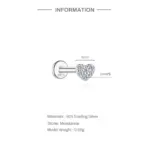 Aide Moissanite Diamond Stud Earrings for Women Orginal 925 Sterling Silver Screw Back Women Flat Back Moissanite Earring Jewel - Image 41