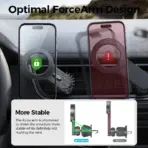Joyroom Magnetic Car Phone Holder Universal Strong Car Air Vent Phone Mount Compatible with iPhone Samsung LG Google Pixel, etc - Image 2