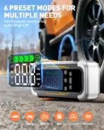 UTRAI 5 in 1 6000A Car Jump Starter 150PSI Air Pump PD30W Power Bank High-speed Airflow Dualmode For kayakingCar Battery Booster - Image 4