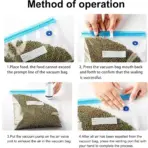 Reusable Vacuum Sealed Bags for Microwave Frozen Boiled Food Storage Wet Dry Household Kitchen Use - Food Preservation Bags - Image 5
