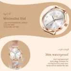OLEVS New 5653 Women Watch Luxury Brand Quartz Watch Elegant Rose Gold Digital Waterproof Watch HD Simple Bracelet Women Watch - Image 5