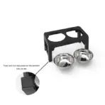 BOOTEELY Elevated Dog Feeder Bowls Adjustable Raised Stand with Double Stainless Steel Food Water Bowls Small Medium Large Dogs - Image 5