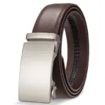 High-End Fashion Business Belt for Men - 3.5cm, Handsome Alloy Automatic Buckle, Durable PU Leather - Image 8